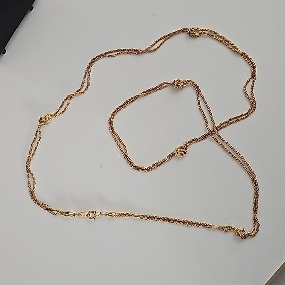 Avon NR vintage gold plated knotted double chain - Picture 3 of 7